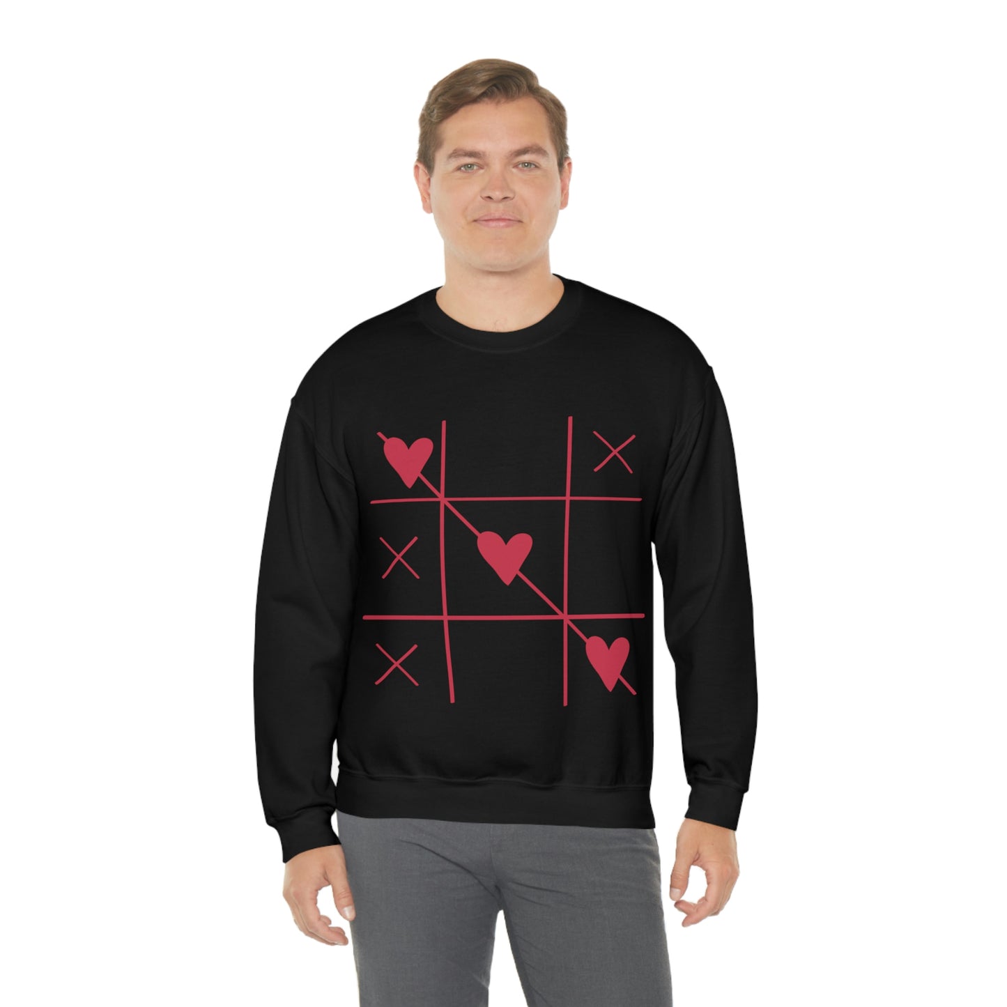 Sweat-shirt ras du cou Tic Tac Toe J'adore mon cadeau d'anniversaire !