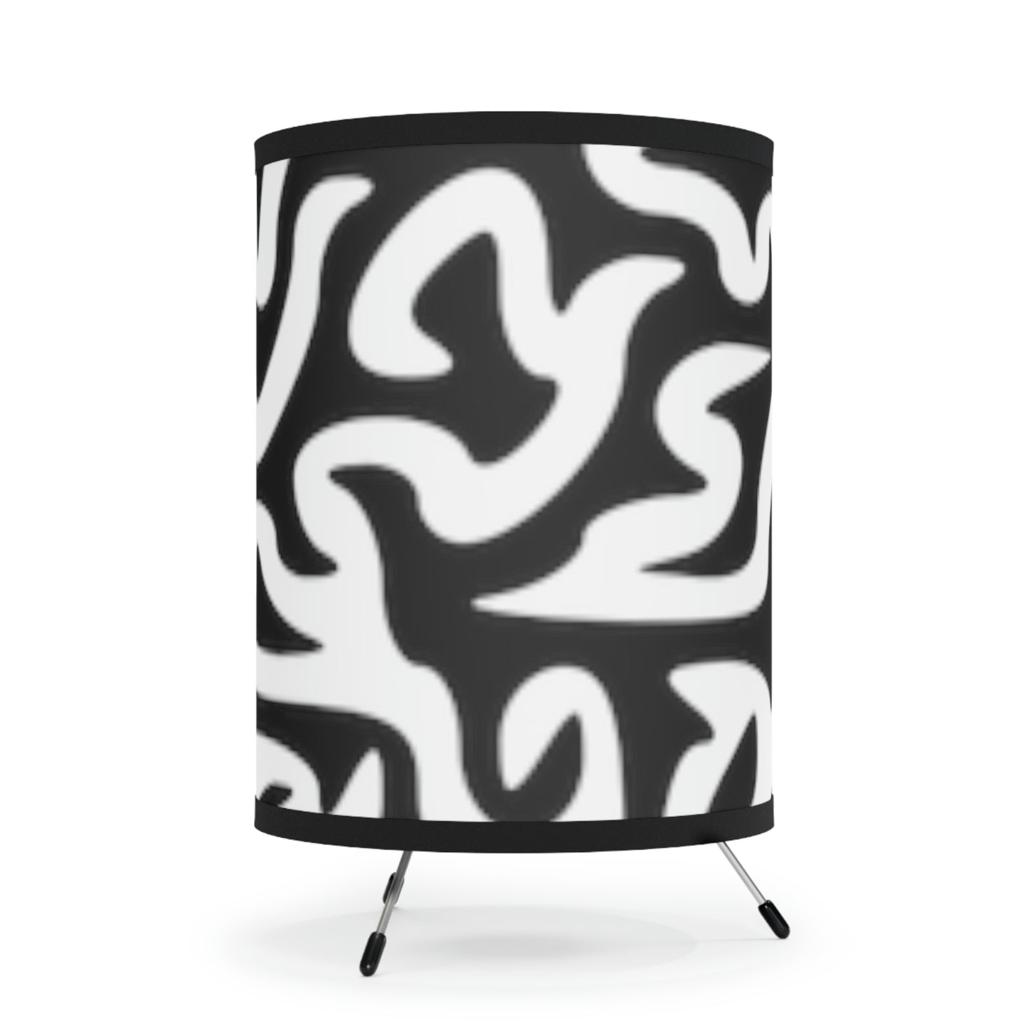 Tripod Lamp with High-Res Printed Shade, US\CA plug