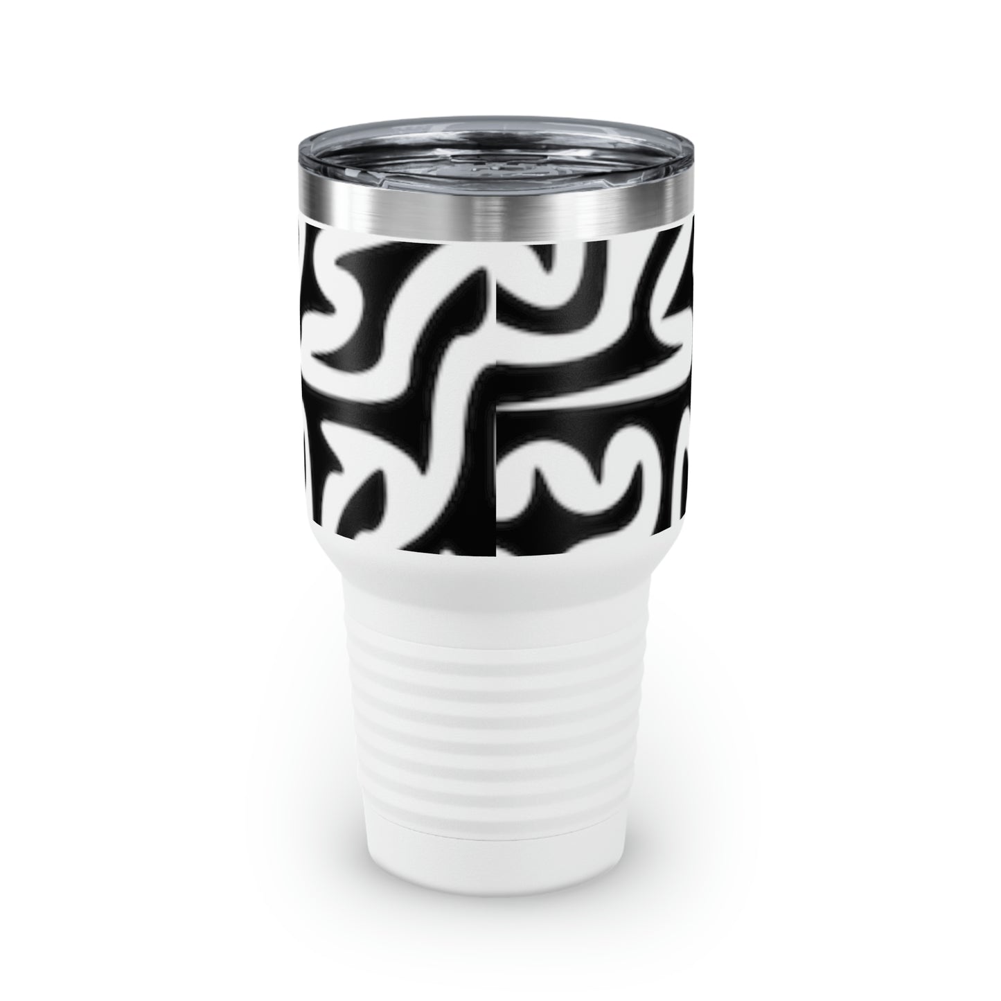 Vaso con cuello redondo y diseño de laberinto, 30 oz, para refrescos, té, agua, jugos, cerveza y vino