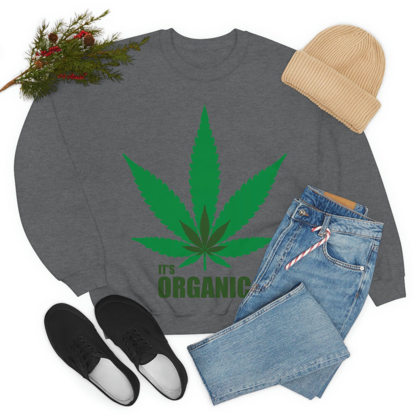 Sudadera Es Hoja Verde Orgánica ¡Vamos a una fiesta!
