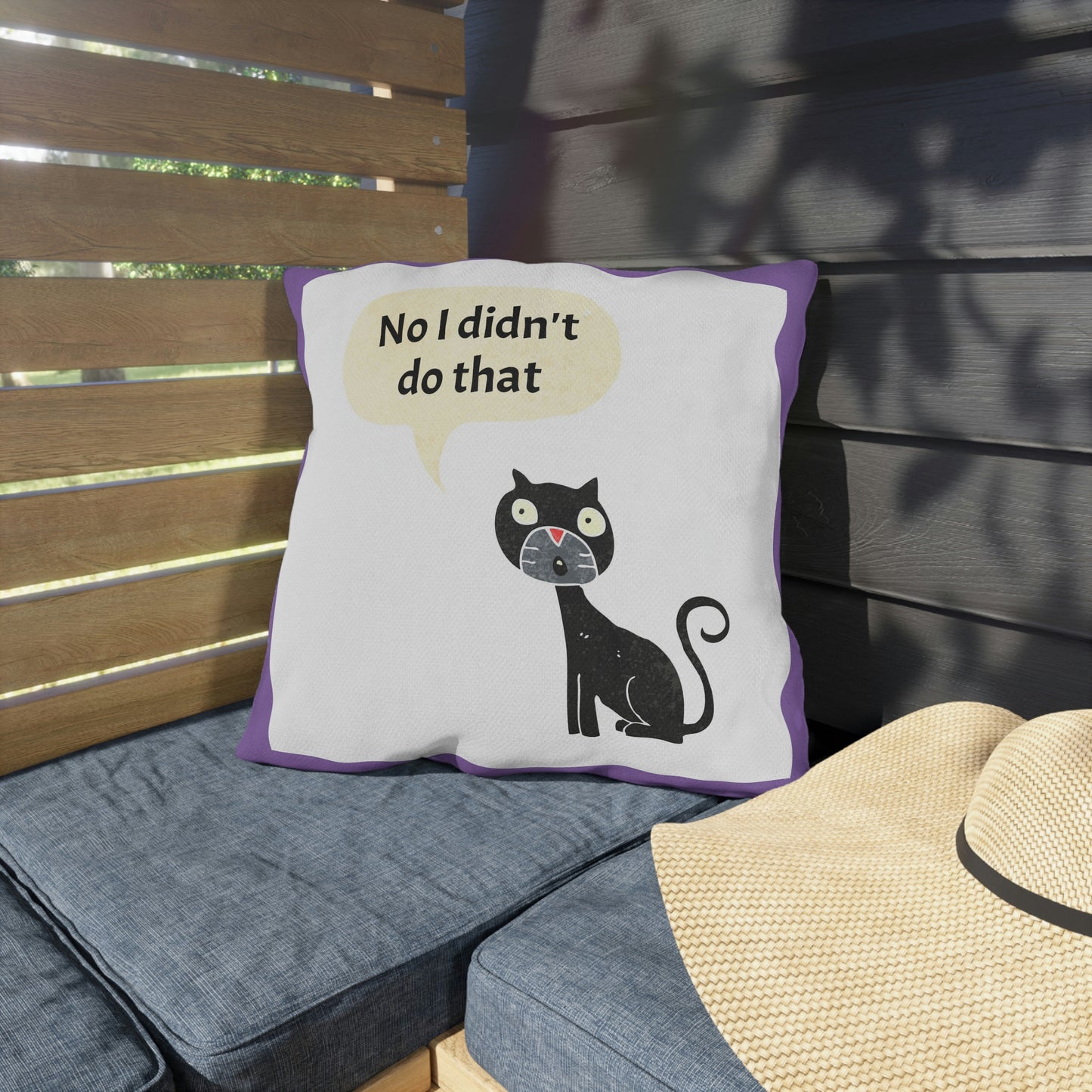 No I didn't do that Heart Outdoor Pillows