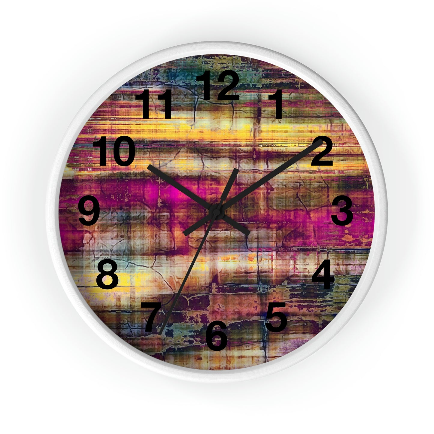 Reloj de pared abstracto colorido ¡Qué reloj tan maravilloso!