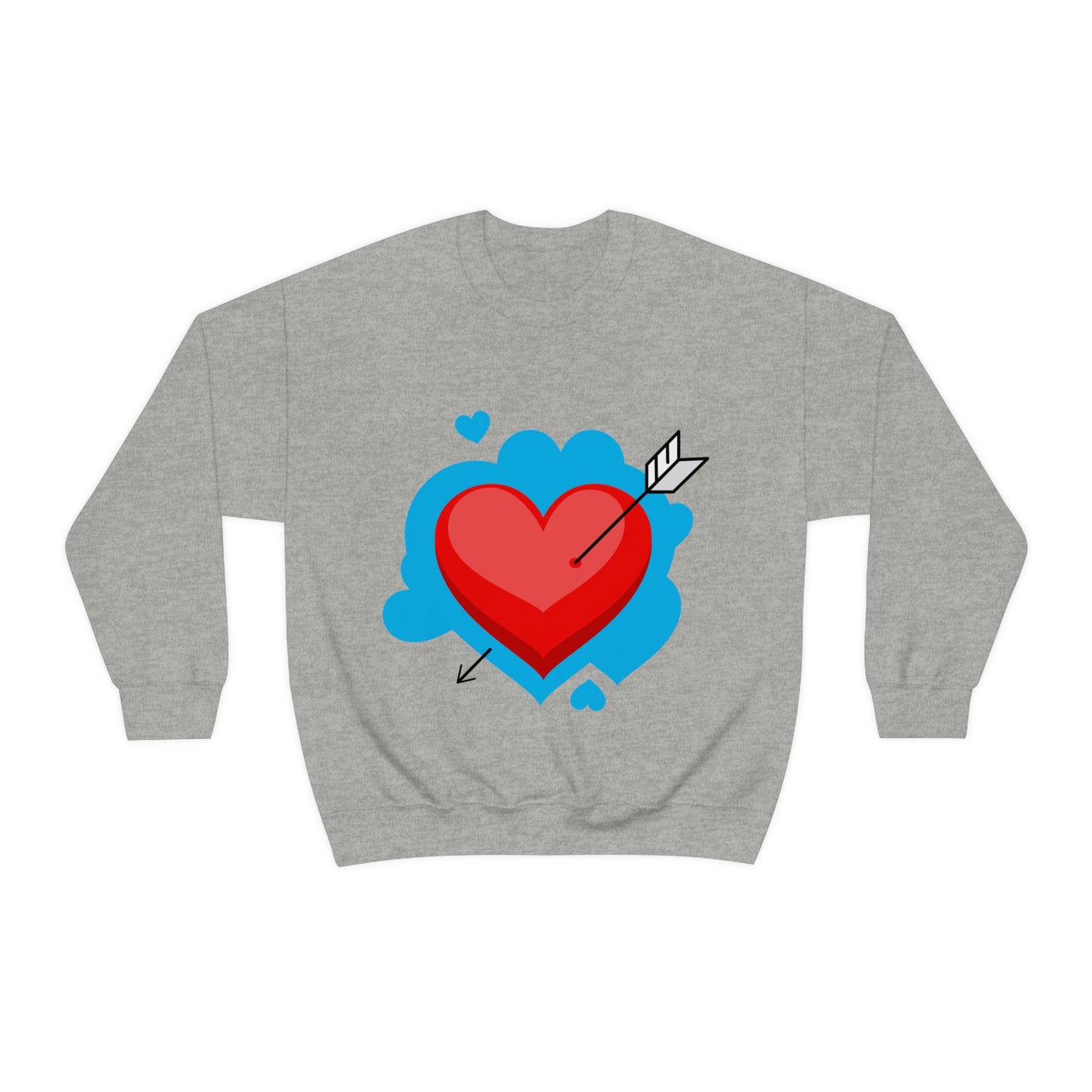 Sweat-shirt ras du cou avec cœur et flèche Ma fille adore ce sweat-shirt !