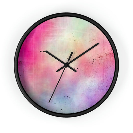 Colorful Abstract. Wall Clock. Custom Artwork. Unique Whimsical Flare. Vivid Colors. Great to have in your home and business. Looks fabulous on the wall, definitely a splash of color! Now I won't be late for work. Such a Wonderful Gift!