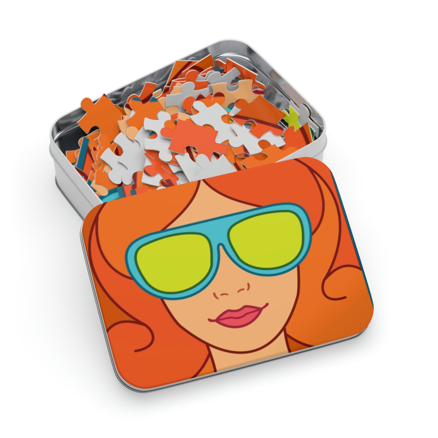 Girl Red hair Sunglasses Jigsaw Puzzle I Love Games!