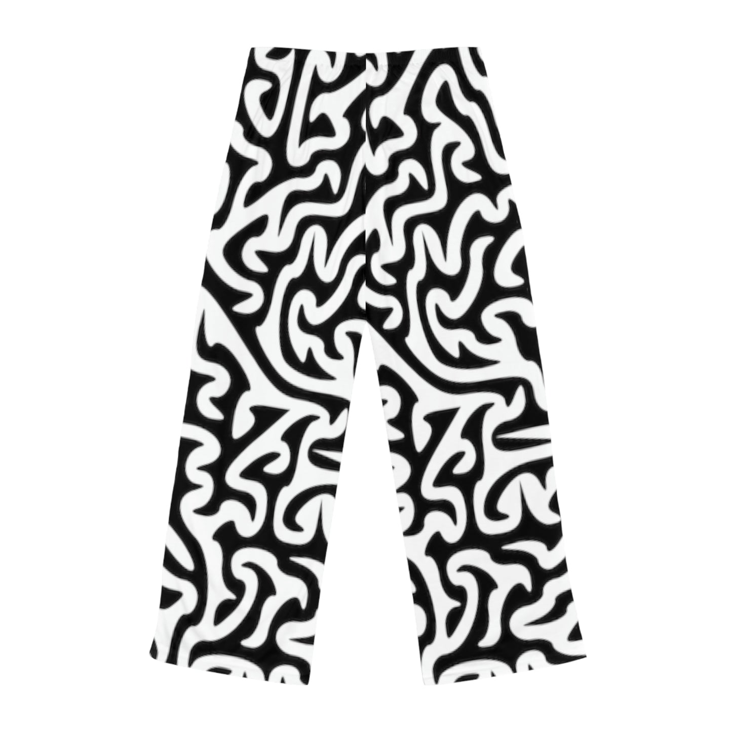 Pantalon de pyjama pour femme Maze Black White Faire des rêves endormis