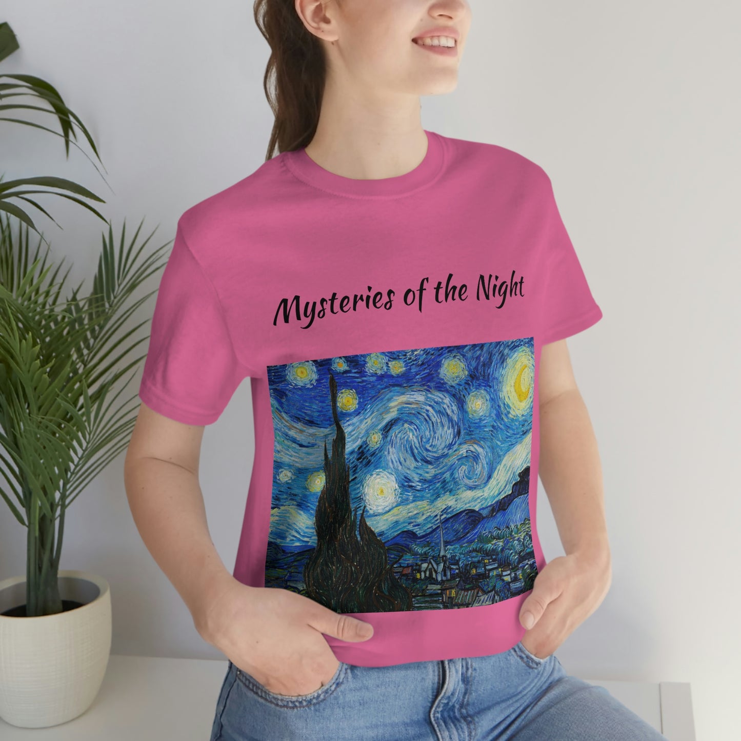 T-shirt unisexe Mystères de la nuit Voyage Travail Vacances Détente