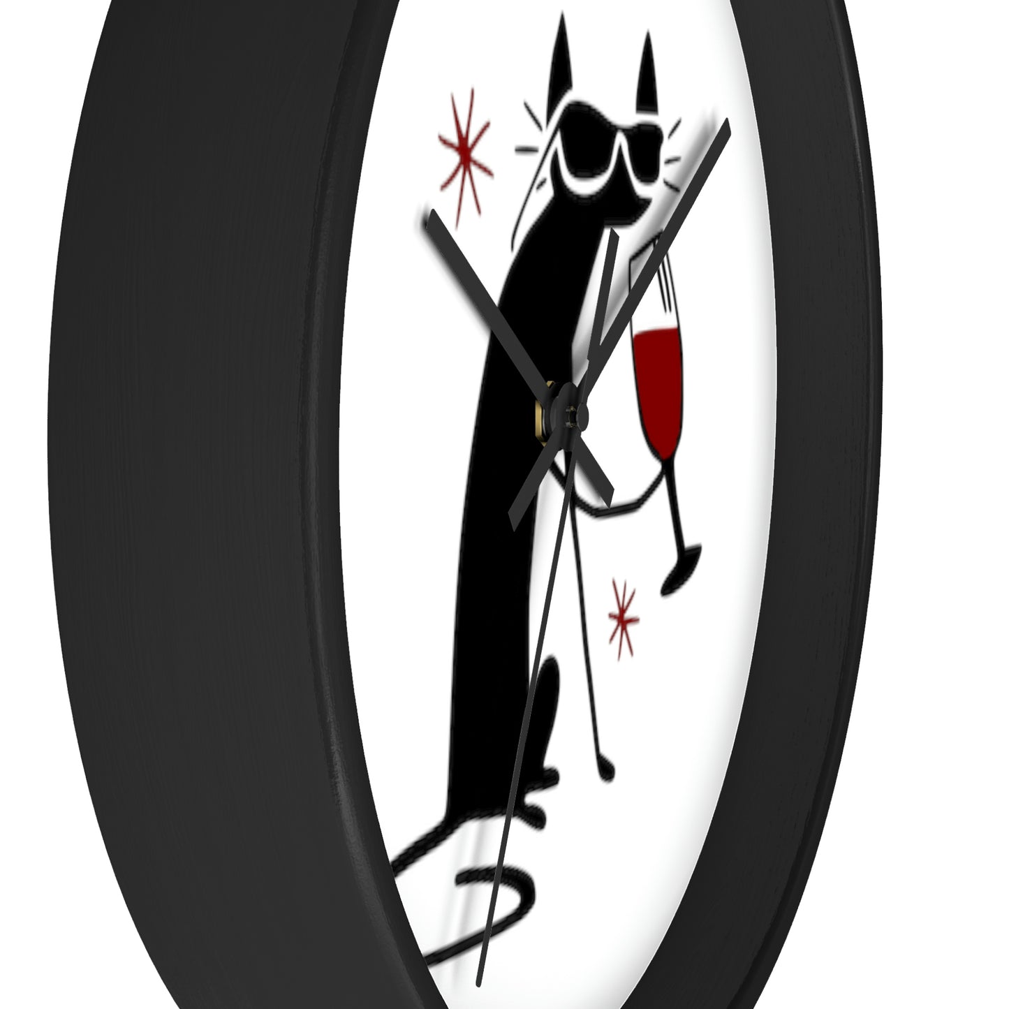 Black Cat Wall Clock Such a Wonderful Gift!