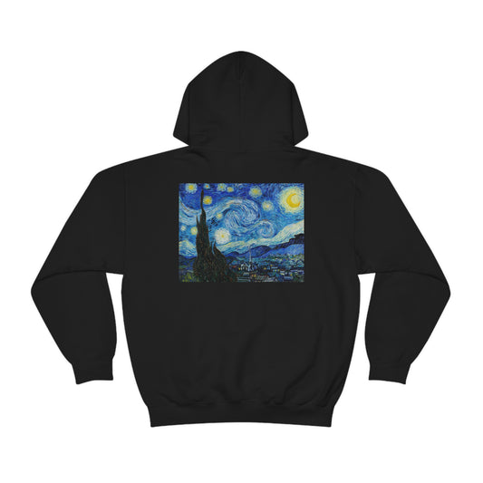 Starry Night Vincent van Gogh. Sizes: Small through 5 Extra Large. Price: $57.00. Custom Artwork. Unique Whimsical Flare. Vivid Colors. Great for Men, Women and Children. Soft against your skin. Helping to keep you warm. Comfortable to wear every day of the week. Great for Traveling!