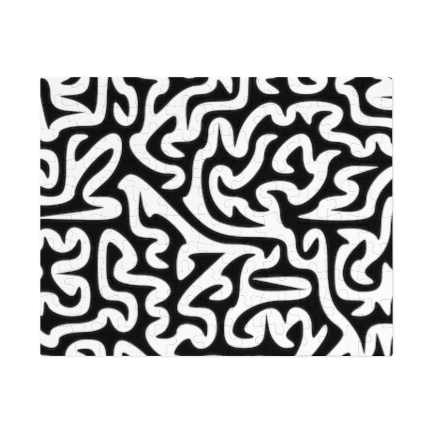 Black and White Maze. Jigsaw Puzzle. Custom Artwork. Unique Whimsical Flare. Vivid Colors. Great to Play with Family and Friends. Take along on Family Vacations, Parties and Grandma's house having Fun all day long!