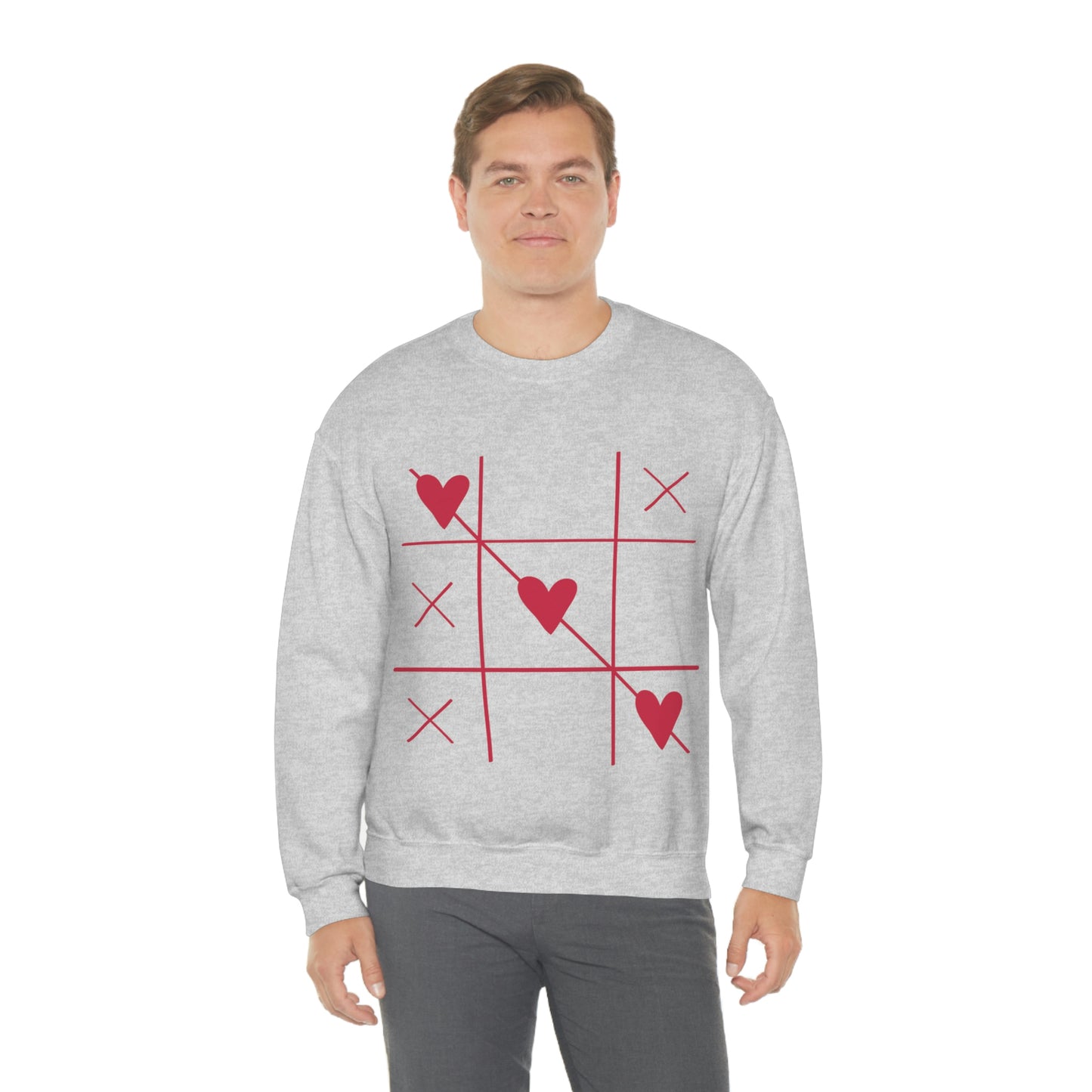 Sweat-shirt ras du cou Tic Tac Toe J'adore mon cadeau d'anniversaire !