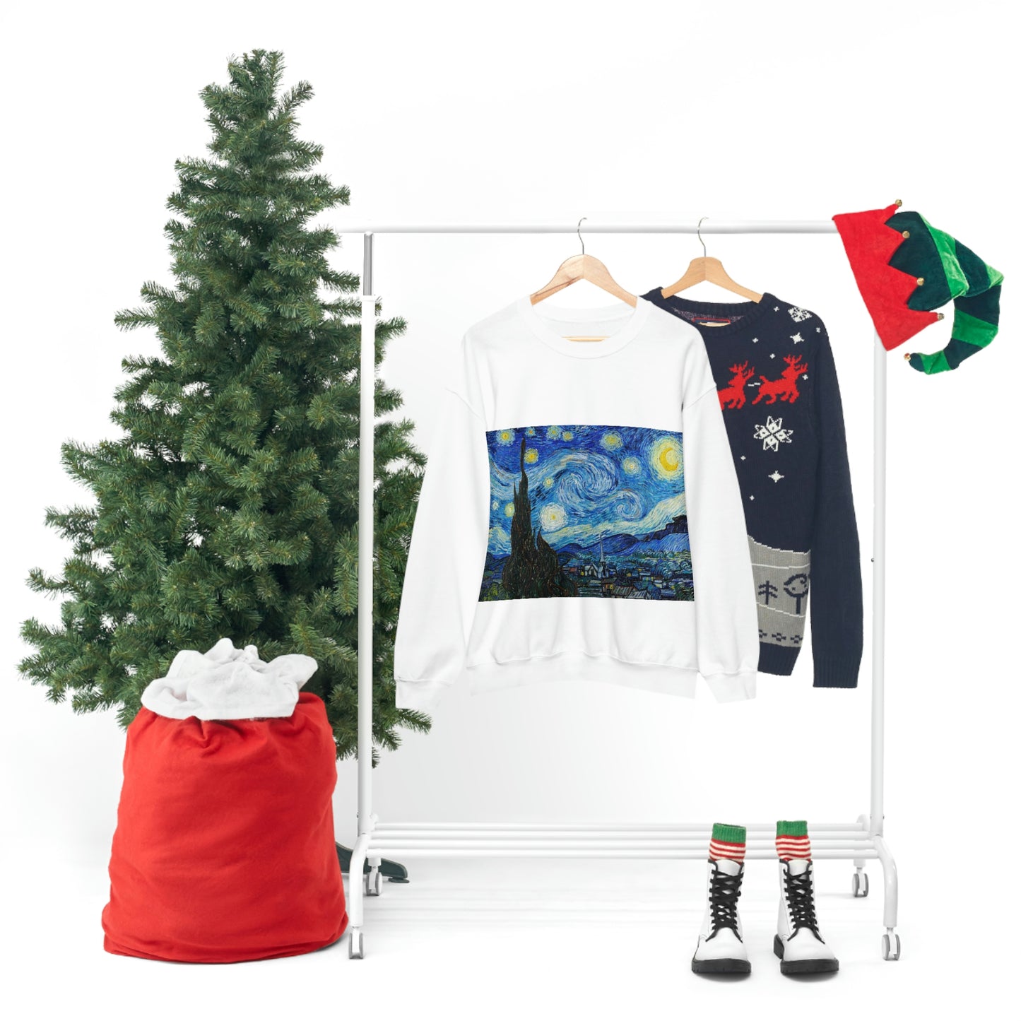 Sudadera de Vincent van Gogh con la noche estrellada Shookie Mookie