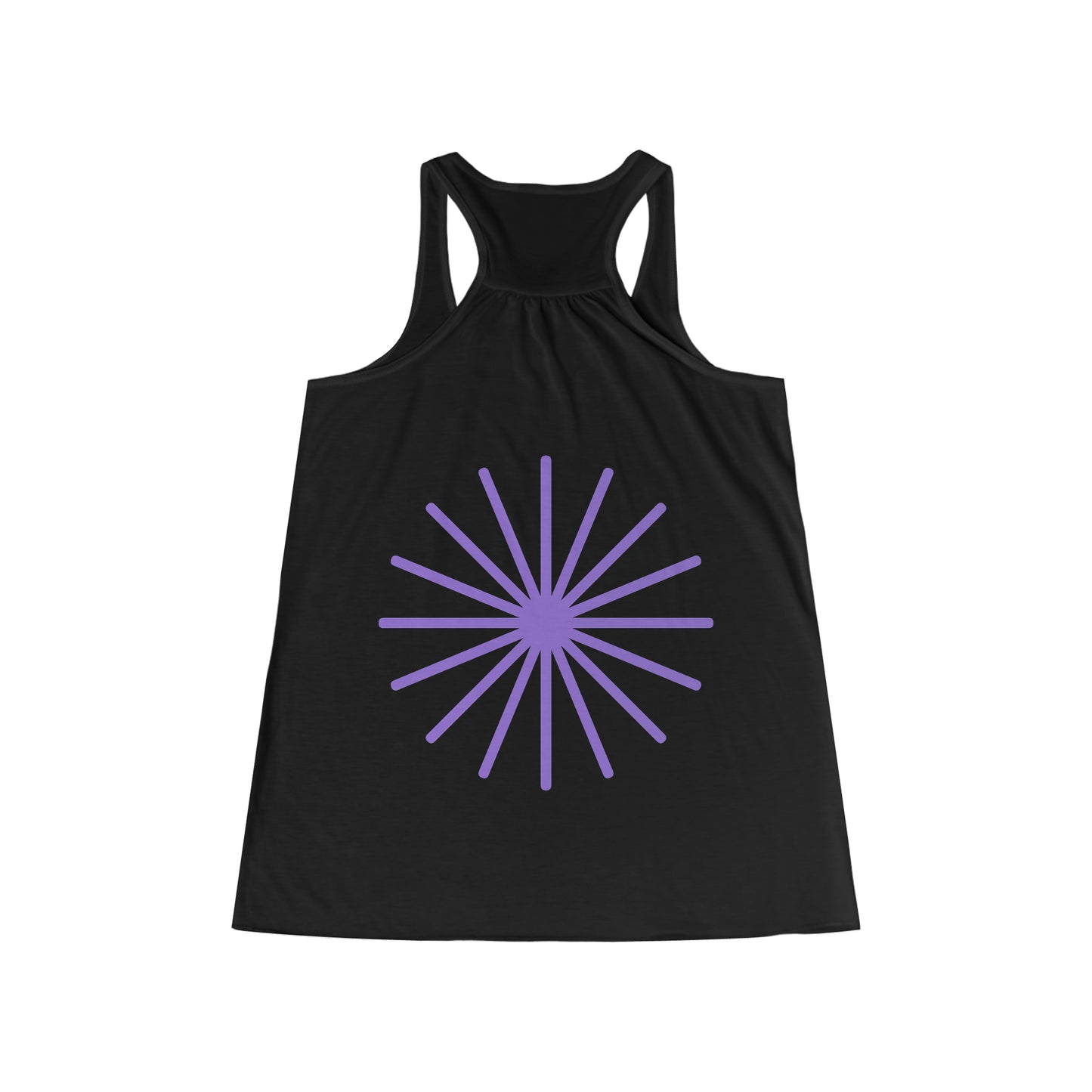 Purple Star Women's Flowy Racerback Tank Traveling Vacation Relaxing Park Hiking