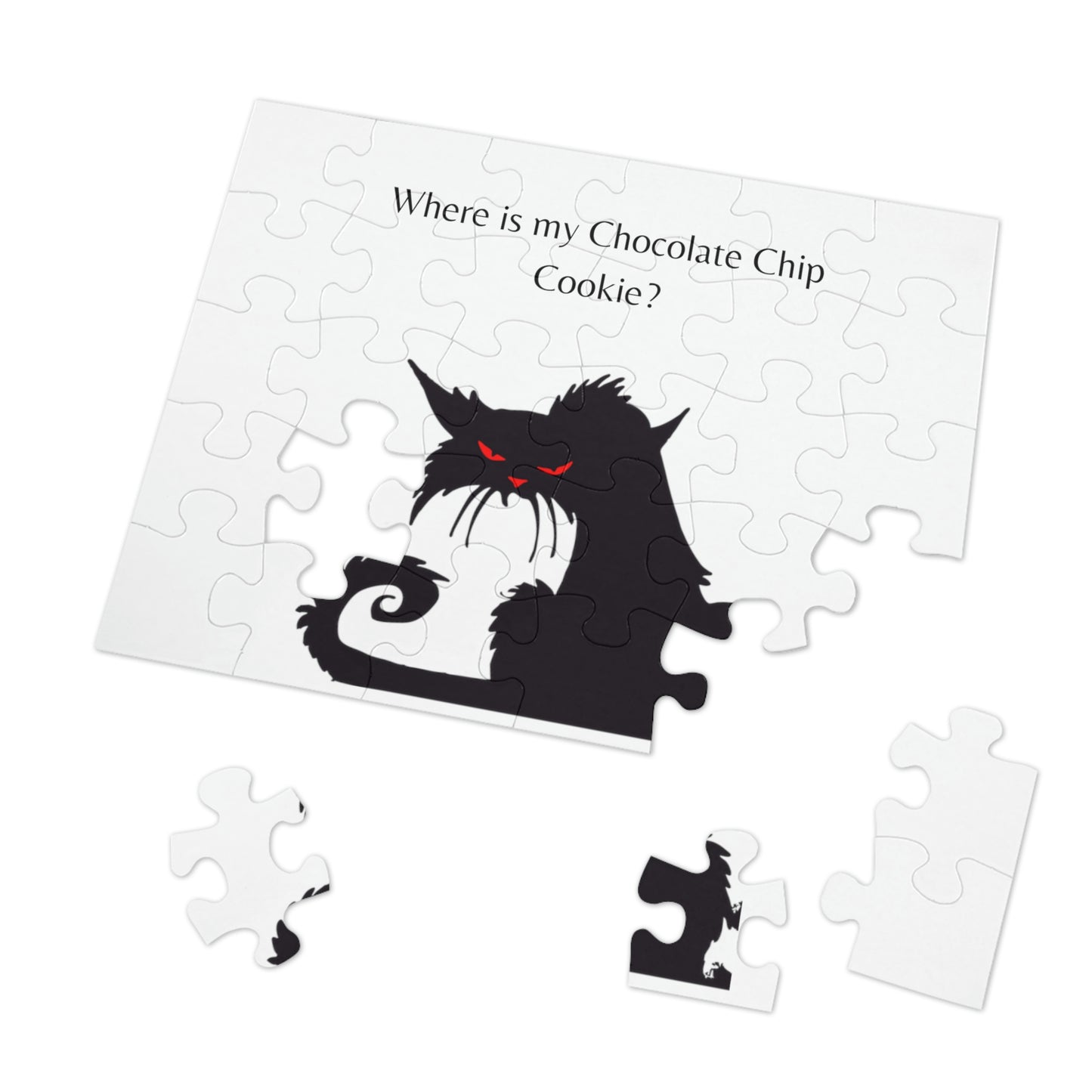 Black Cat Jigsaw Puzzle I Love Games!