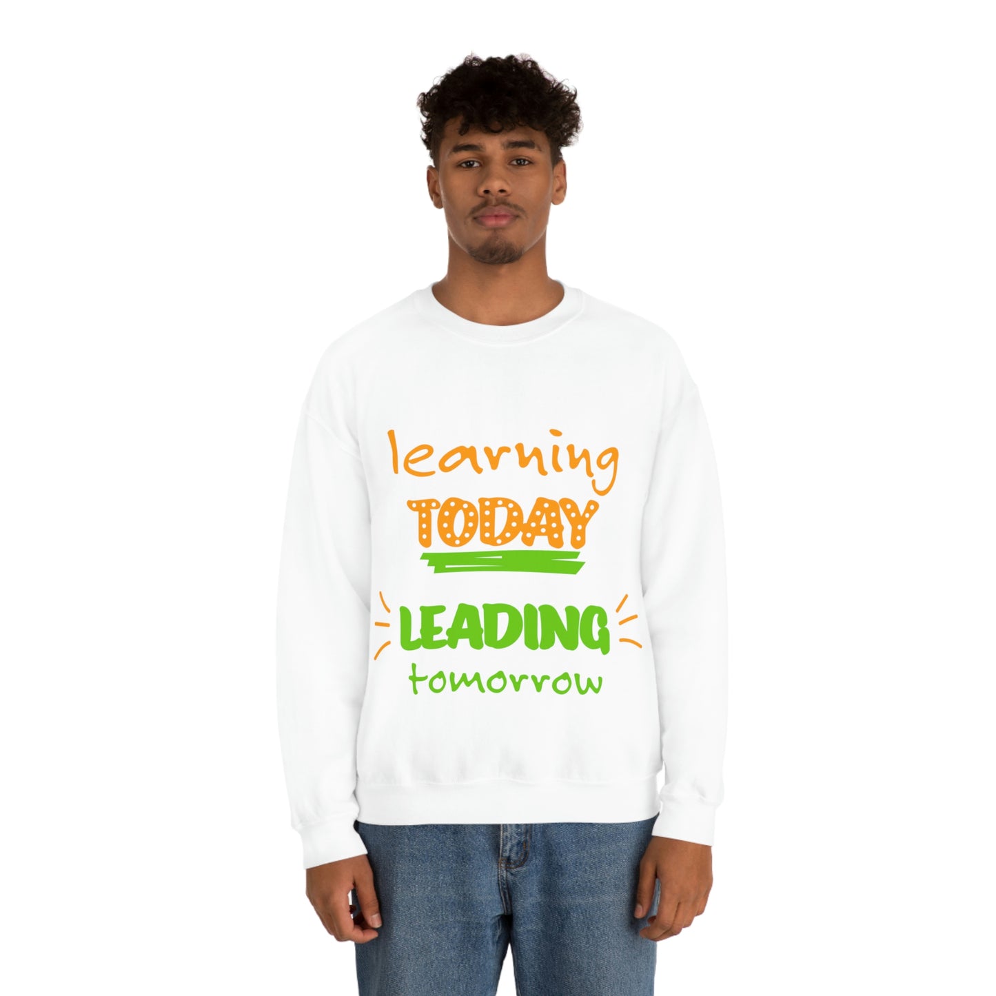 Sudadera con el lema "Aprendiendo hoy, liderando mañana", regalo para el trabajo escolar