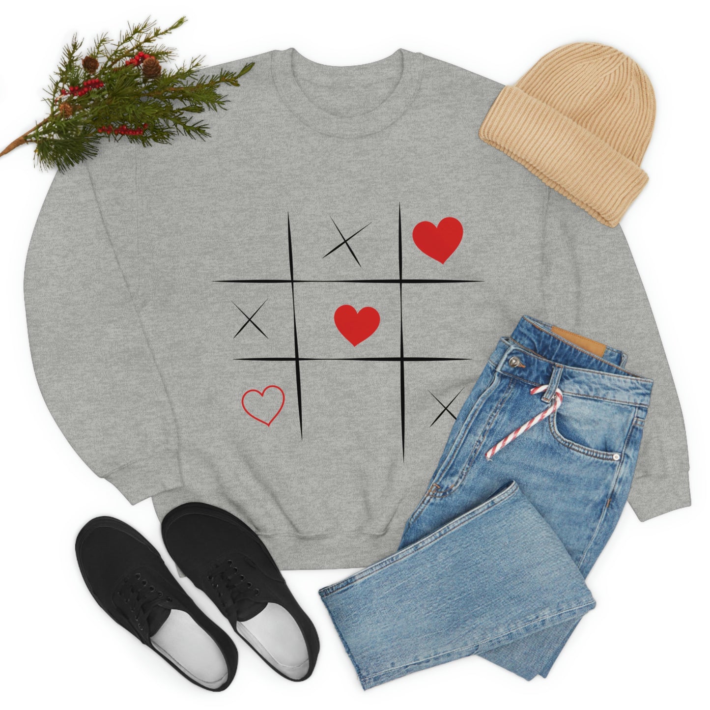 Sweat-shirt ras du cou Tic Tac Toe Ma fille adorerait ce sweat-shirt !