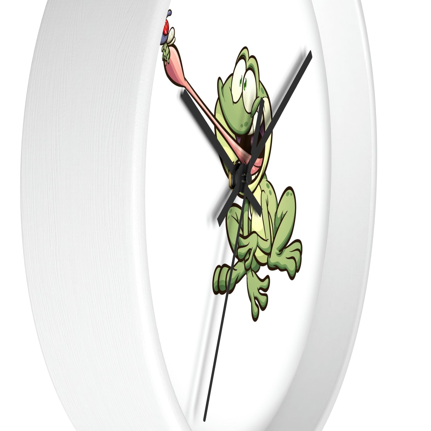 Frog Catching a Bug Wall Clock Great for Children's Room! Great Gift!