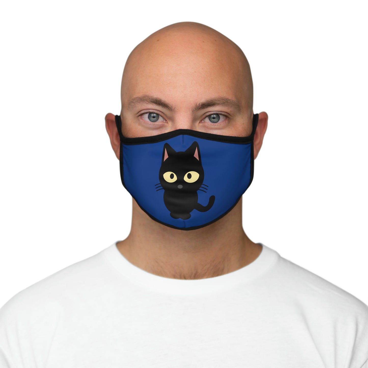 Mascarilla facial de poliéster ajustada con forma de gato negro Protéjase a sí mismo, a su familia, a sus amigos, a su extraño, a su hija, a su hijo y a sus hijos