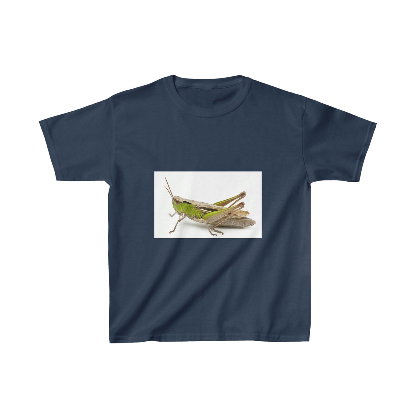 Grasshopper. Youth T-shirt. Custom Artwork. Unique Whimsical Flare. Vivid Colors. Soft against  your skin. Comfortable to wear everyday of the week. Such a Wonderful Gift!