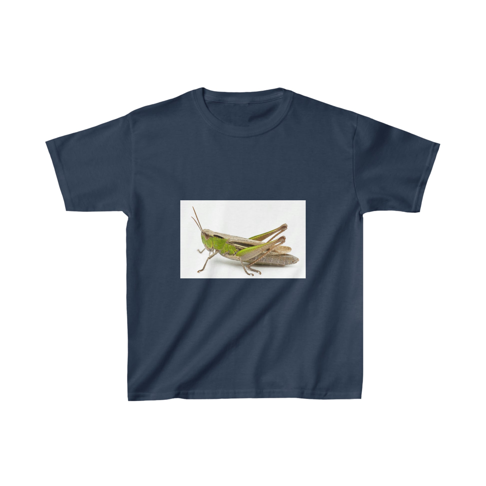 Grasshopper. Youth T-shirt. Custom Artwork. Unique Whimsical Flare. Vivid Colors. Soft against  your skin. Comfortable to wear everyday of the week. Such a Wonderful Gift!