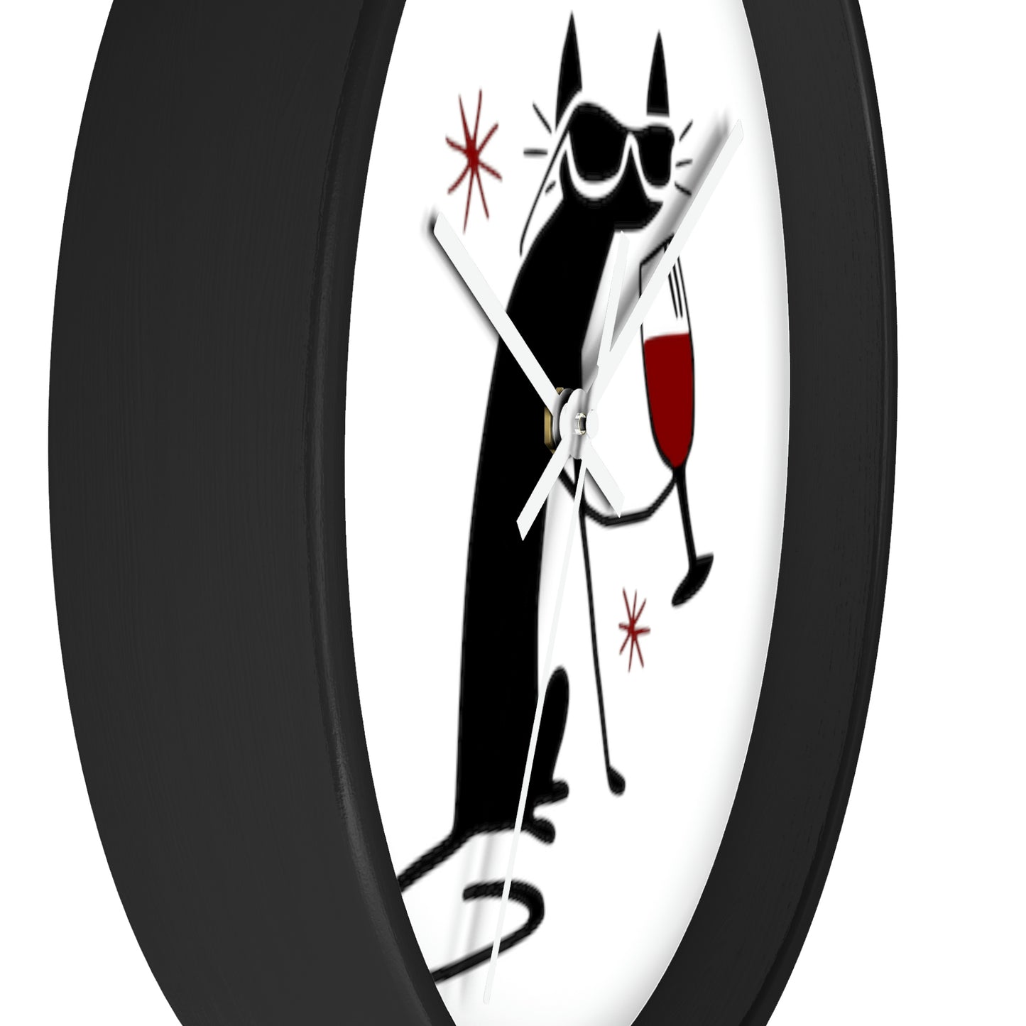 Black Cat Wall Clock Such a Wonderful Gift!