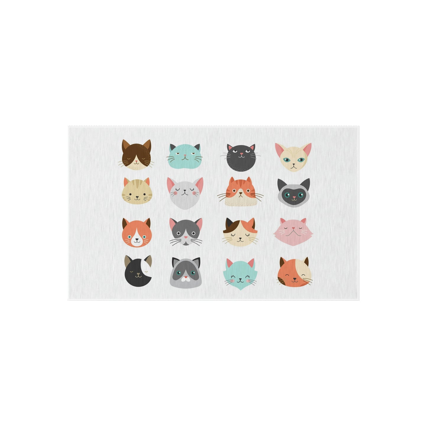 16 alfombras de exterior con caras de gatos adorables ¡Me encantan los gatos! ¡Se acerca mi cumpleaños!