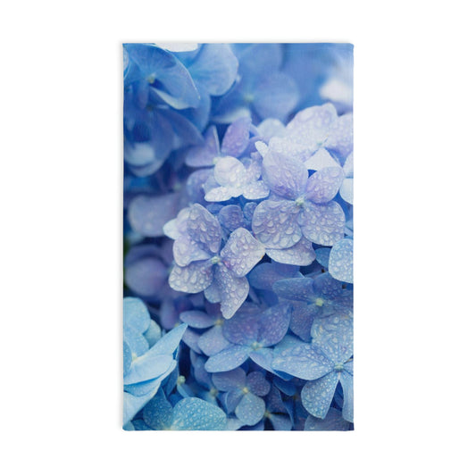 Purple Flowers. Hand Towel. Custom Artwork. Unique Whimsical Flare. Vivid Colors. Soft against your skin. Adding a splash of color. I love this hand towel!