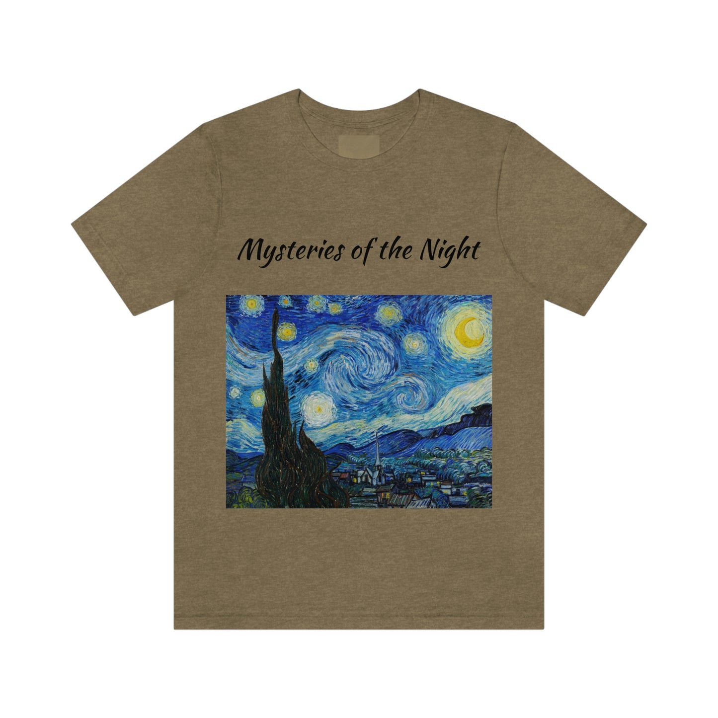 T-shirt unisexe Mystères de la nuit Voyage Travail Vacances Détente