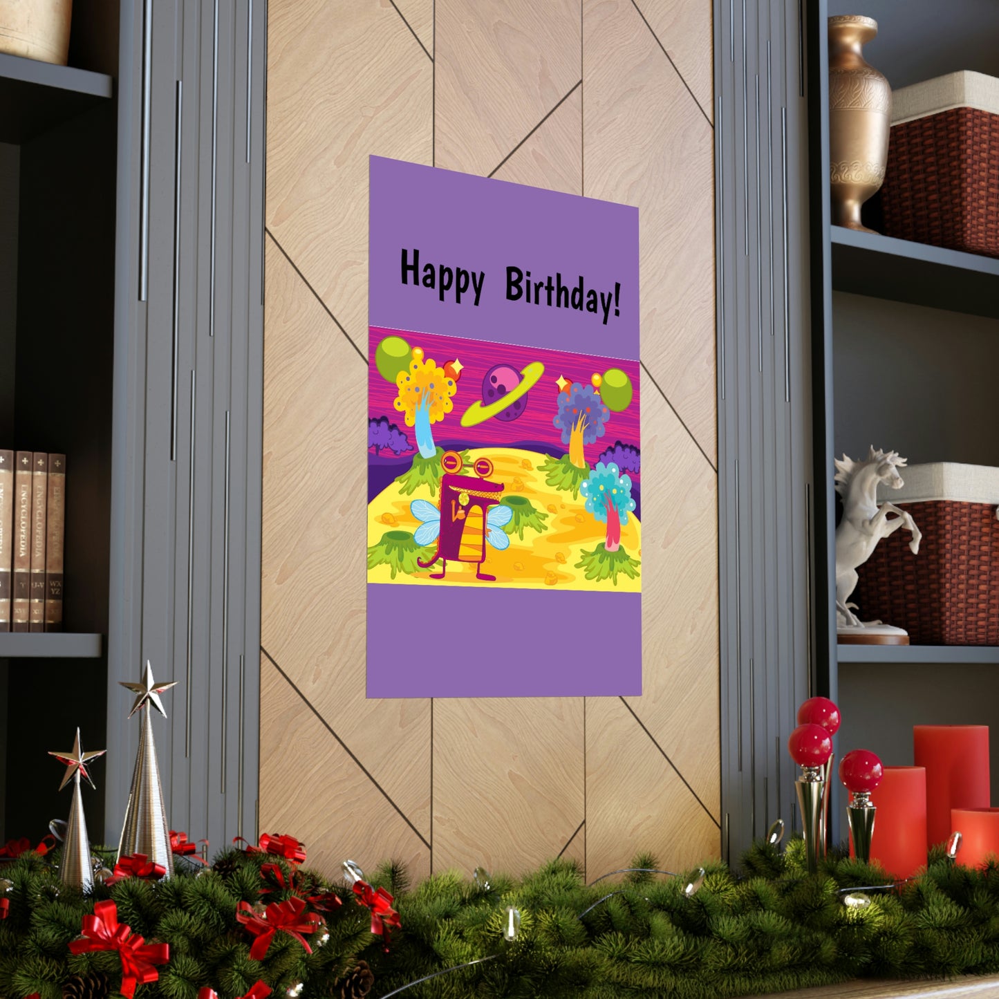 Joyeux anniversaire Premium Matte vertical posters Enfants Fils Fille Amis Cousins