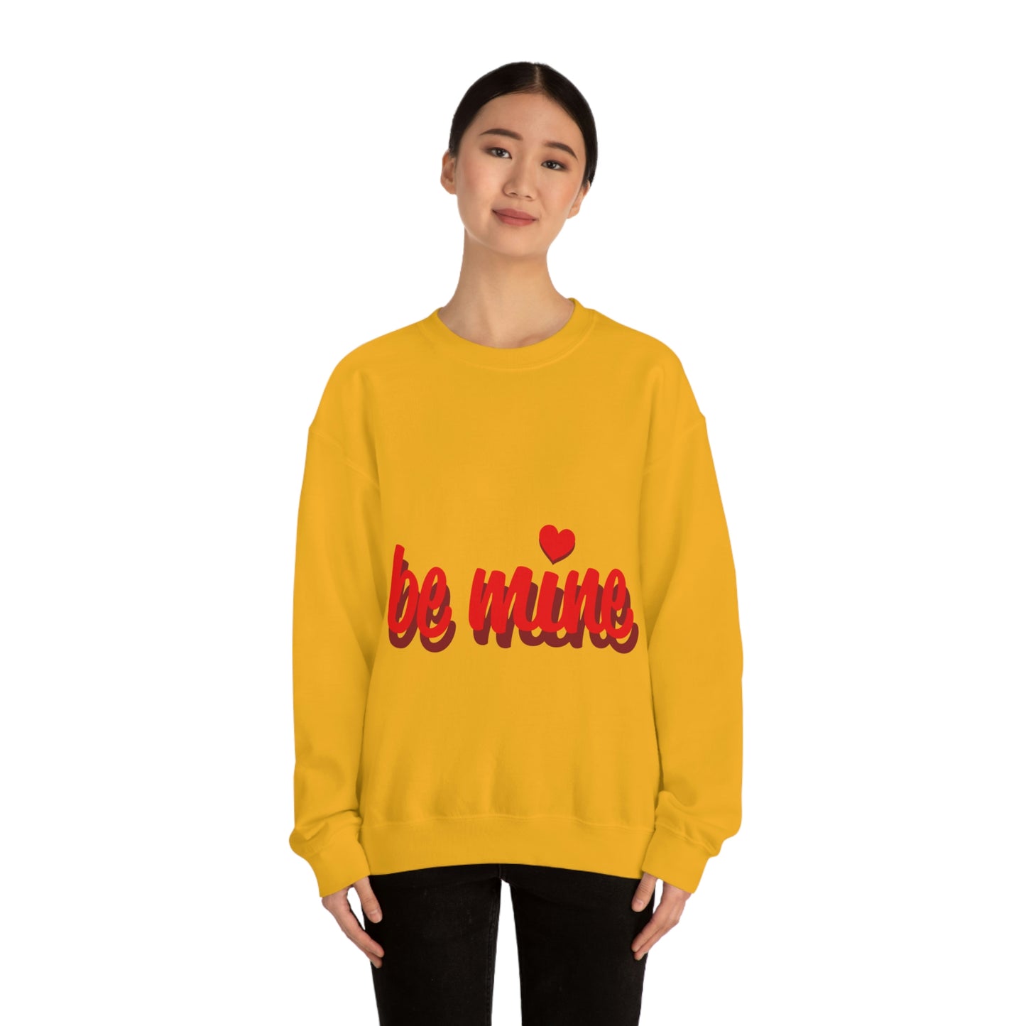 sois à moi en sweat-shirt ras du cou rouge J'ai besoin d'un chéri