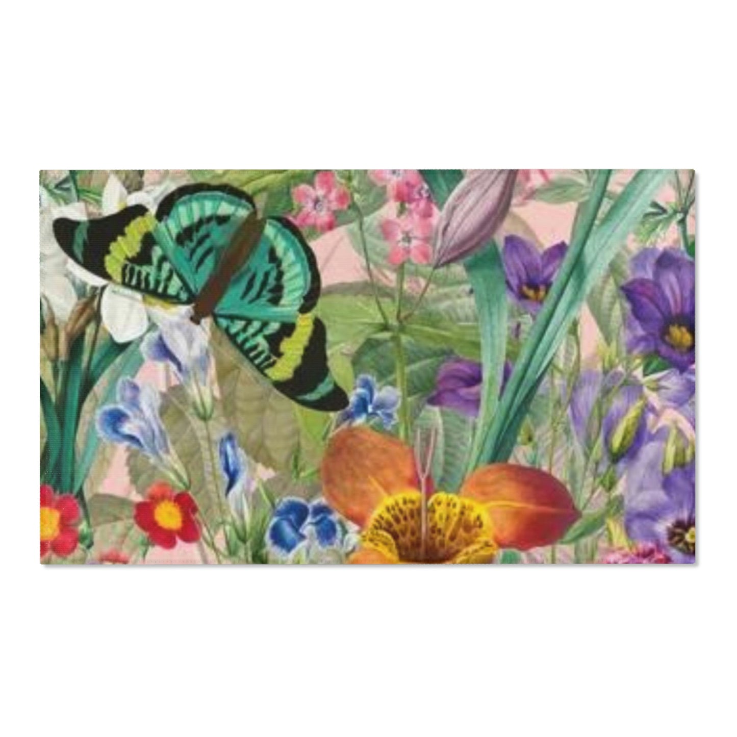 ¡Alfombras para jardín con flores y mariposas, un regalo maravilloso!