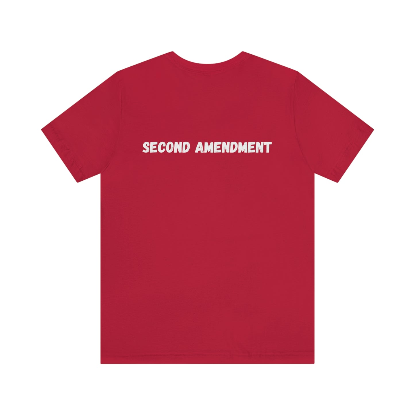 Second Amendment. Unisex Short Sleeve T-shirt. Sizes: S through 3 Extra Large. Price: $35.00. Custom Artwork. Unique Whimsical Flare. Vivid Colors. Great for Men, Women and Children. Soft against your skin. Comfortable to wear every day of the year.  Packing my T-shirt and going to go to Nashville. Having Fun!