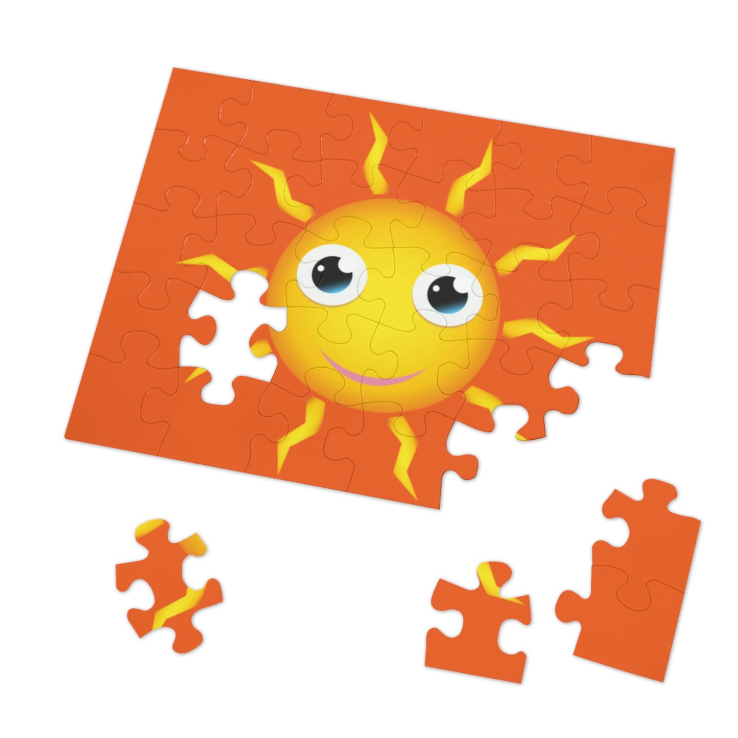 Happy Yellow Sun Jigsaw Puzzle I Love Games!