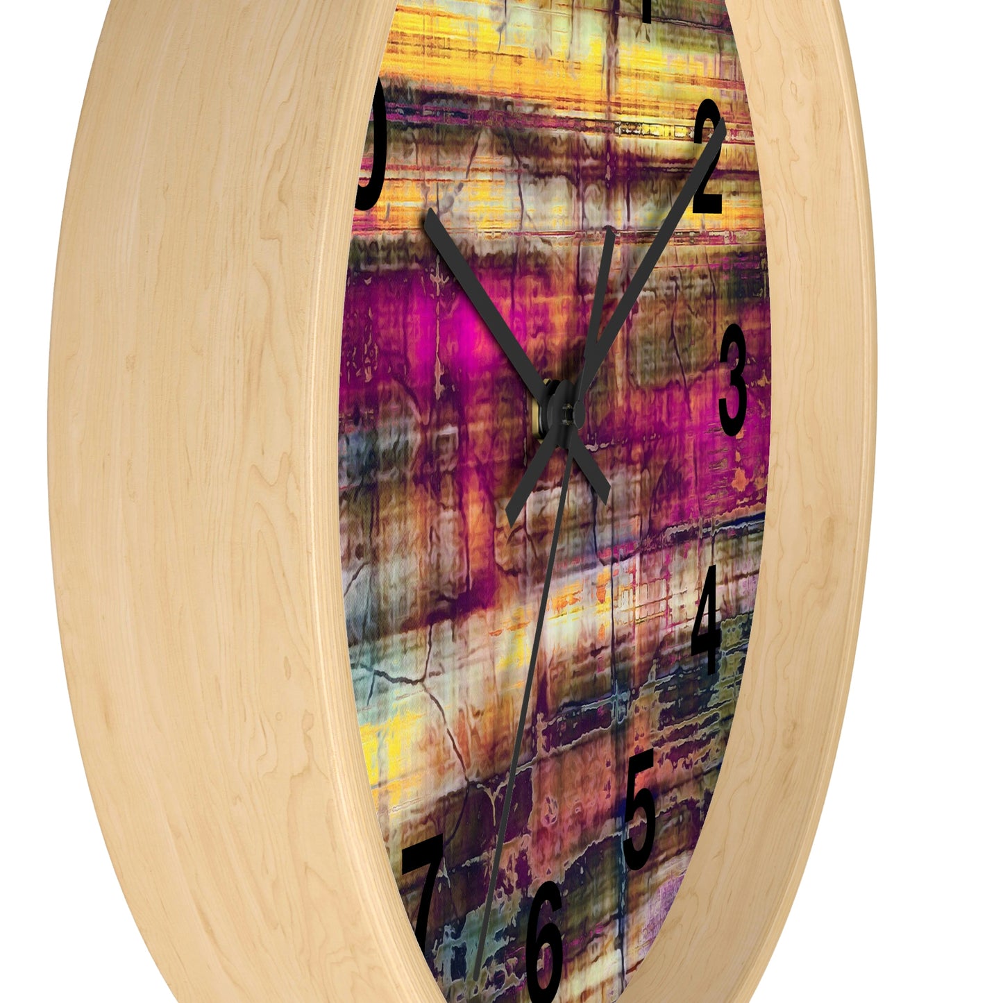 Reloj de pared abstracto colorido ¡Qué reloj tan maravilloso!