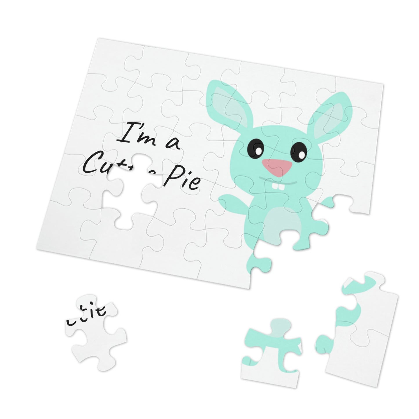 Rabbit I'm a Cuttie Pie Jigsaw Puzzle I Love Games!