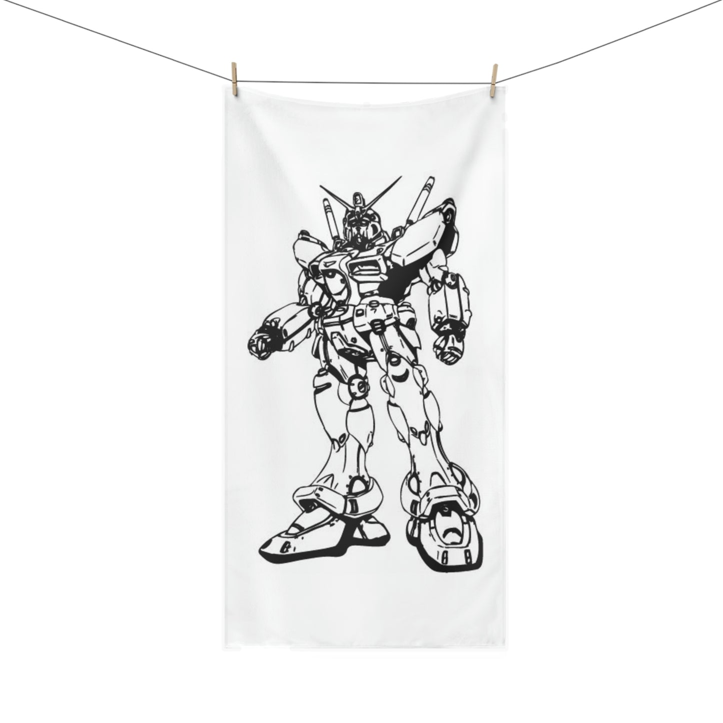 ¡Toalla de baño con diseño de cómic Johny Doomsday, impecable!