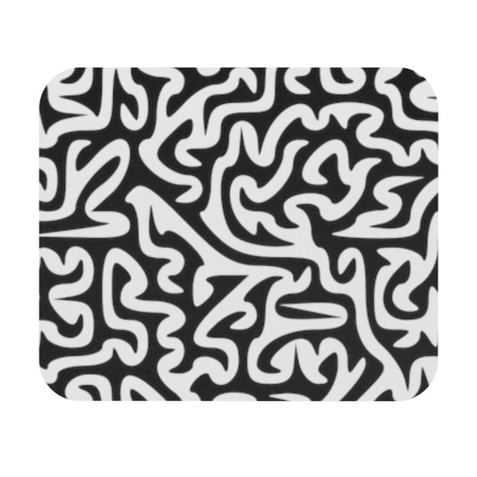 Maze Black White. Size: 9"x8". Cost: $21.00. Custom Artwork. Unique Whimsical Flare. Vivid Colors. Great to use at home or the office. Great to use with your desk top computer.  Great for School, Students, College, Traveling, Home or Work.