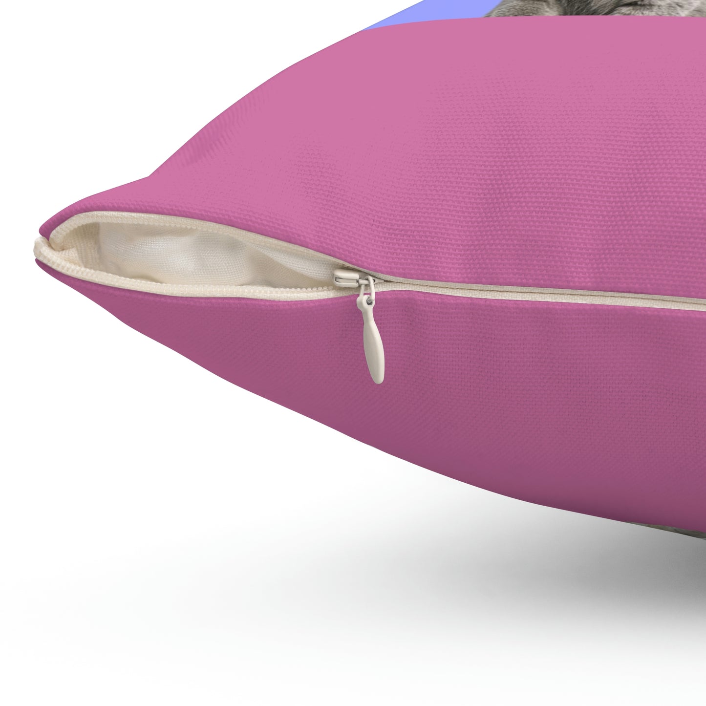 Coussin carré pour chien et chat avec sourires et rires