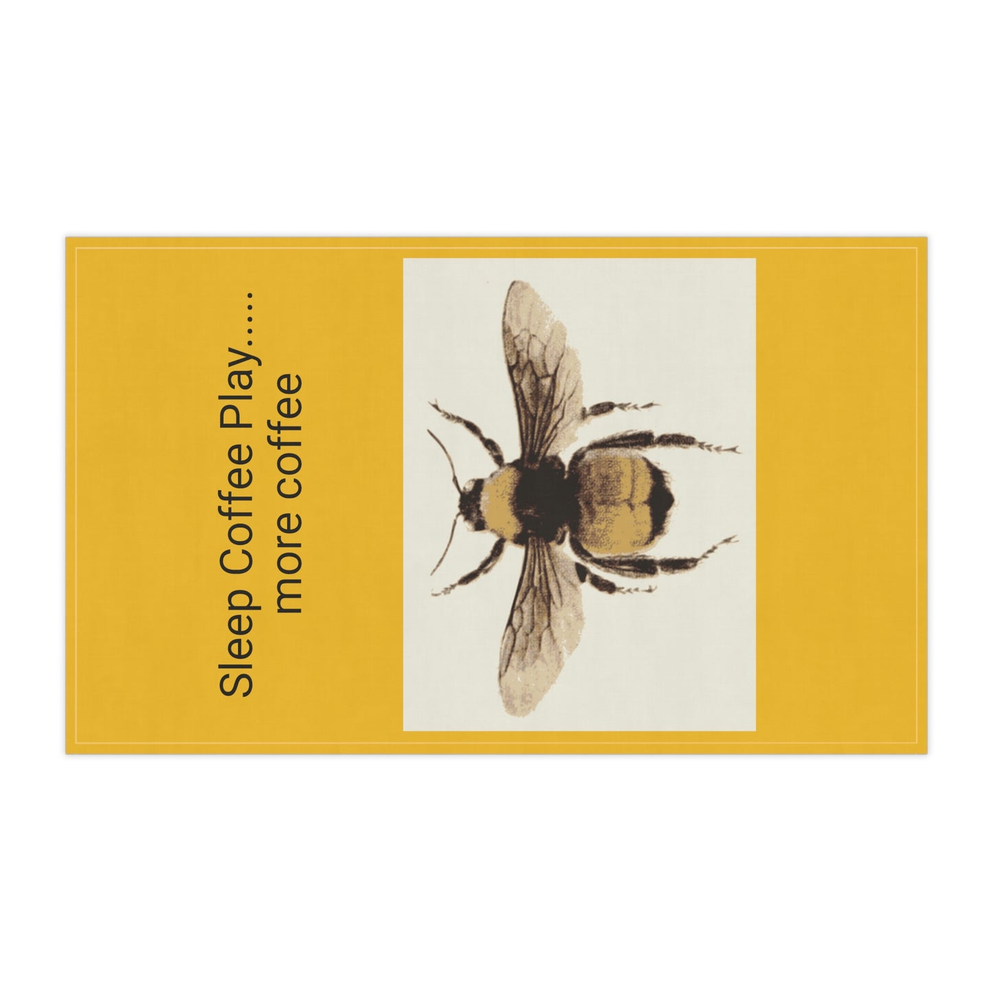 Honey Bee Kitchen Towel I Love Cooking!