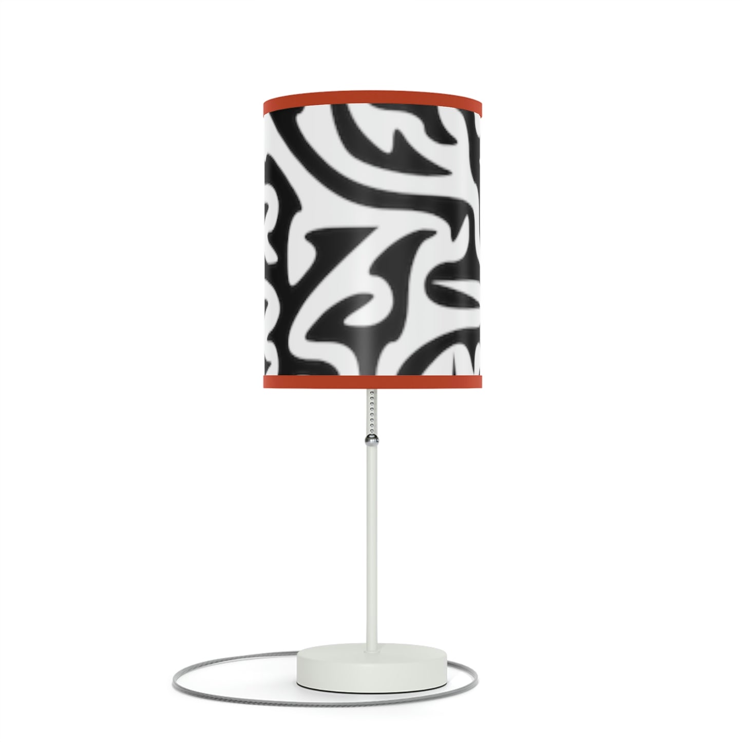 Maze Black White Lamp on a Stand, US|CA plug Bedroom Office Living Room GIFT