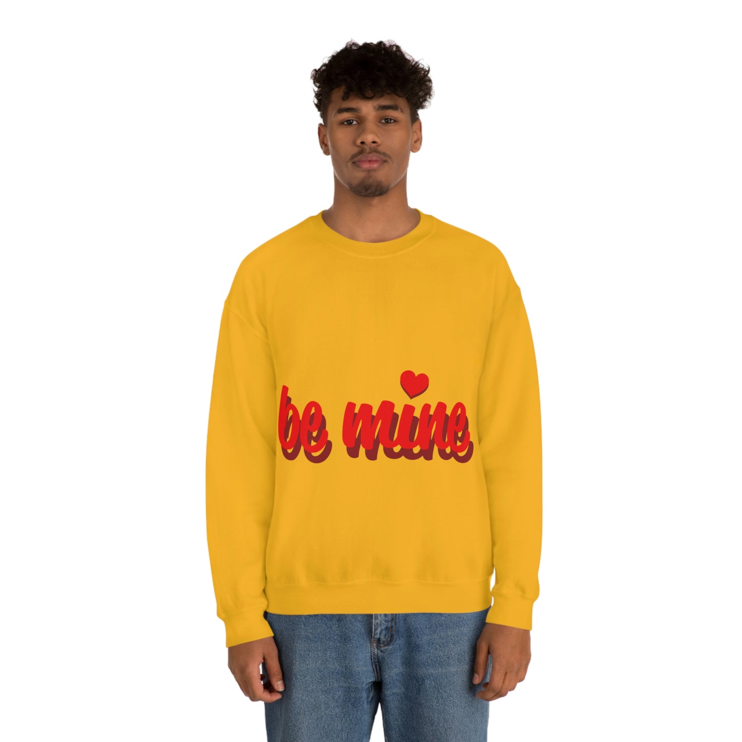 sois à moi en sweat-shirt ras du cou rouge J'ai besoin d'un chéri