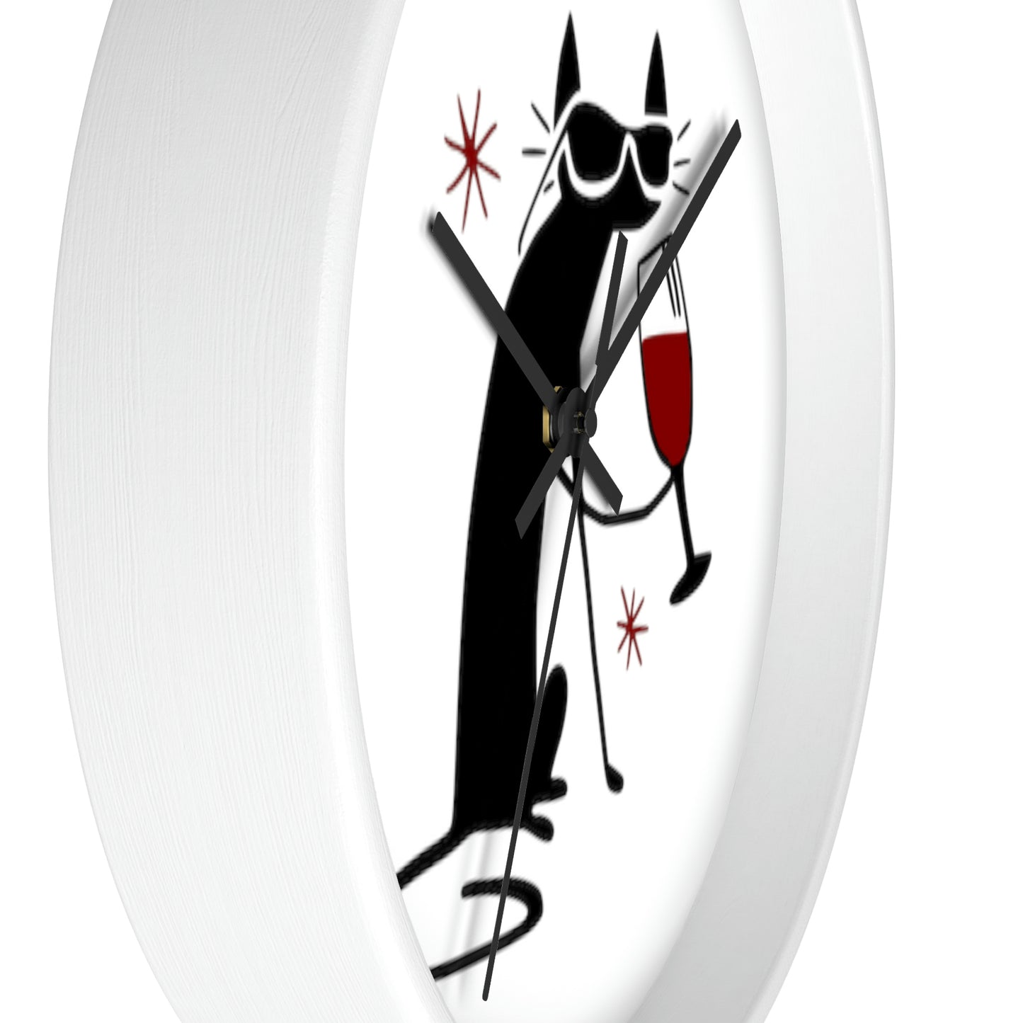 Black Cat Wall Clock Such a Wonderful Gift!