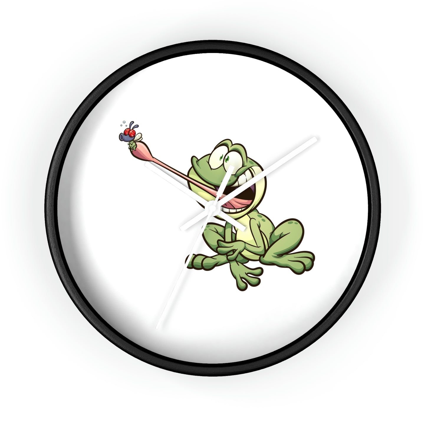Frog Catching a Bug Wall Clock Great for Children's Room! Great Gift!