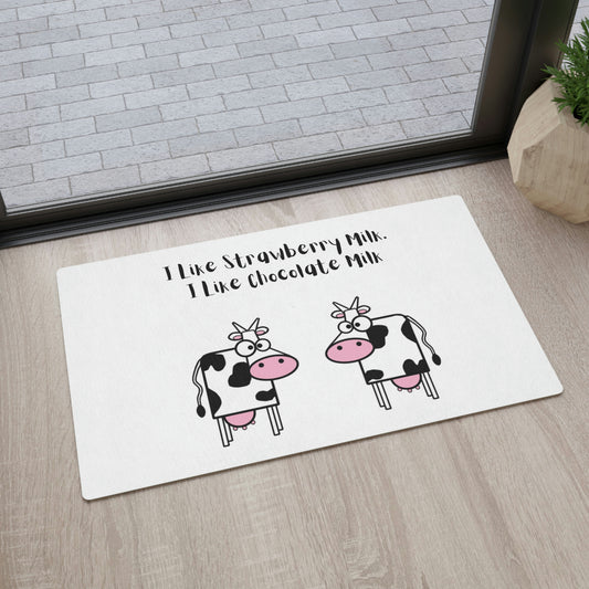 2 Funny Cows Floor Mat Children Will Love This Mat!