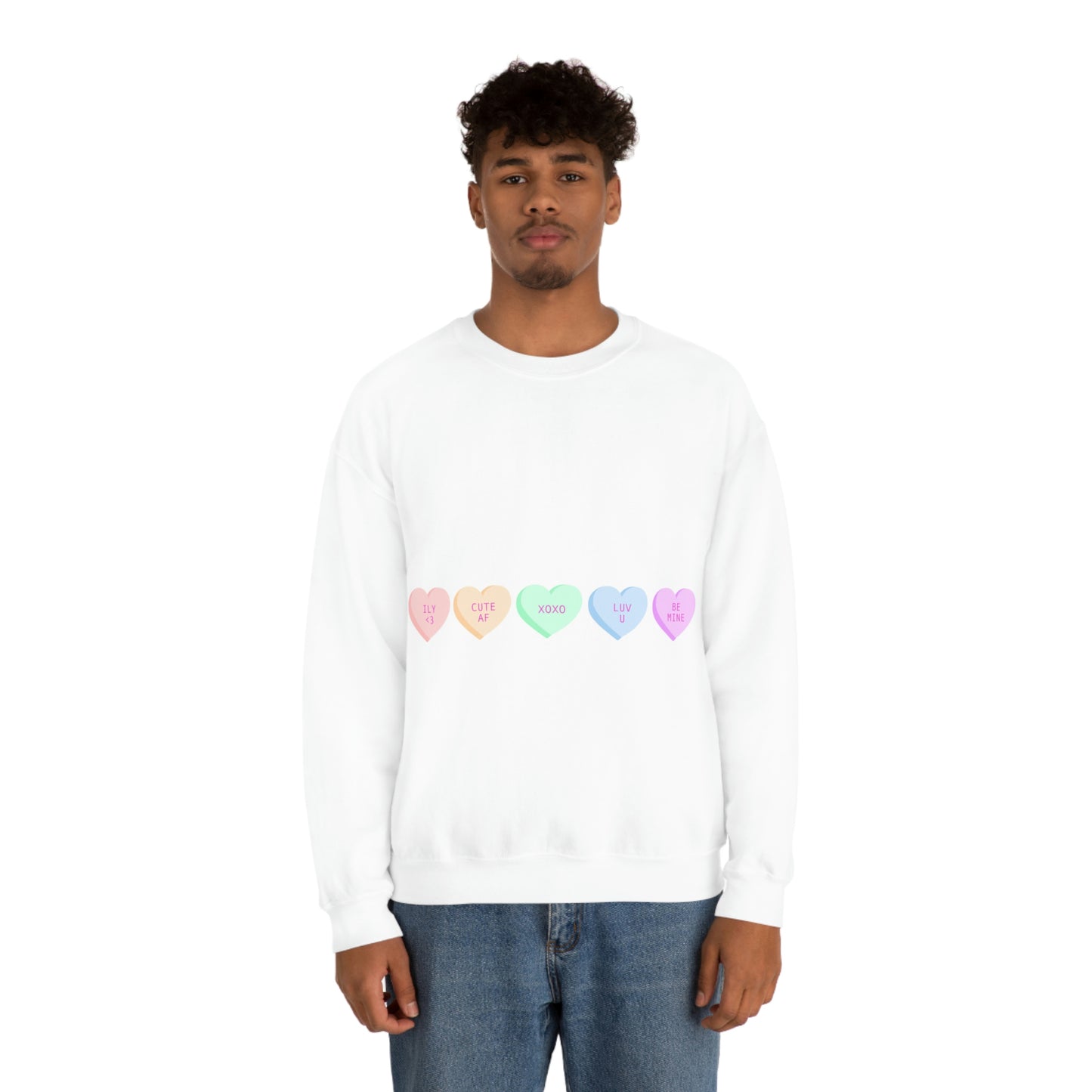 Sweat-shirt ras du cou Heart Candies J'ai l'air fabuleux !