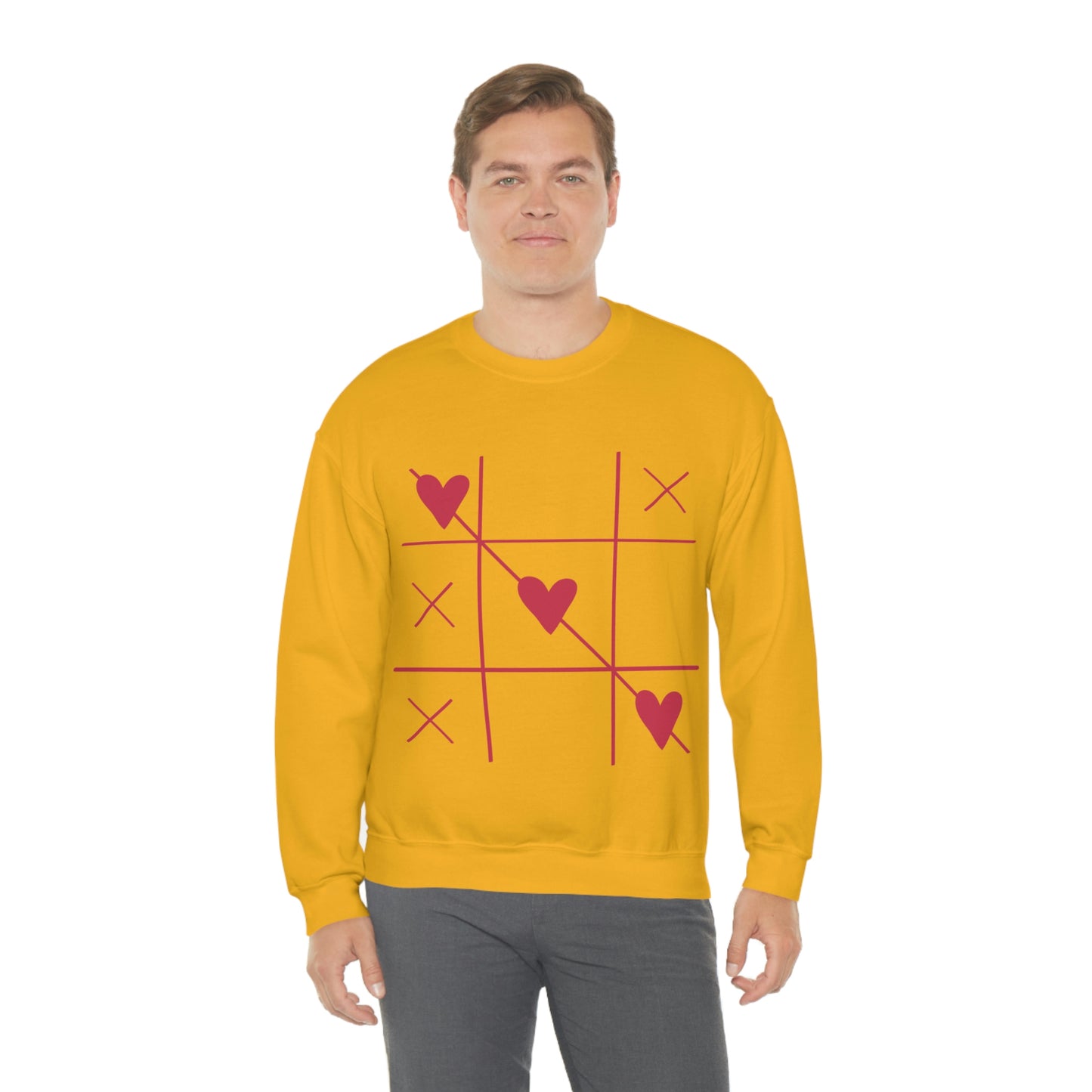 Sweat-shirt ras du cou Tic Tac Toe J'adore mon cadeau d'anniversaire !