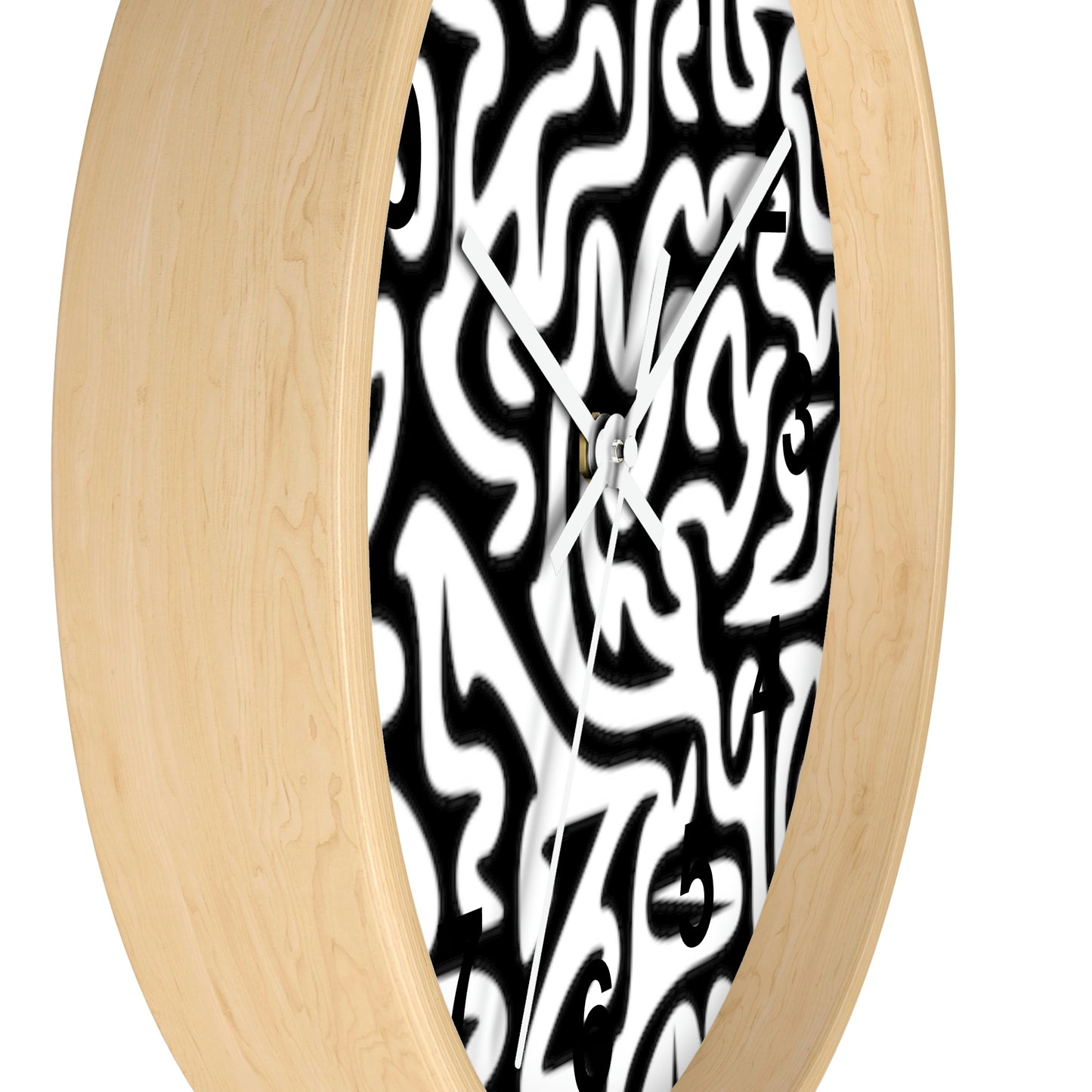 Horloge murale labyrinthe noir et blanc pour la maison, le travail, la cuisine, la salle de bain, cadeau