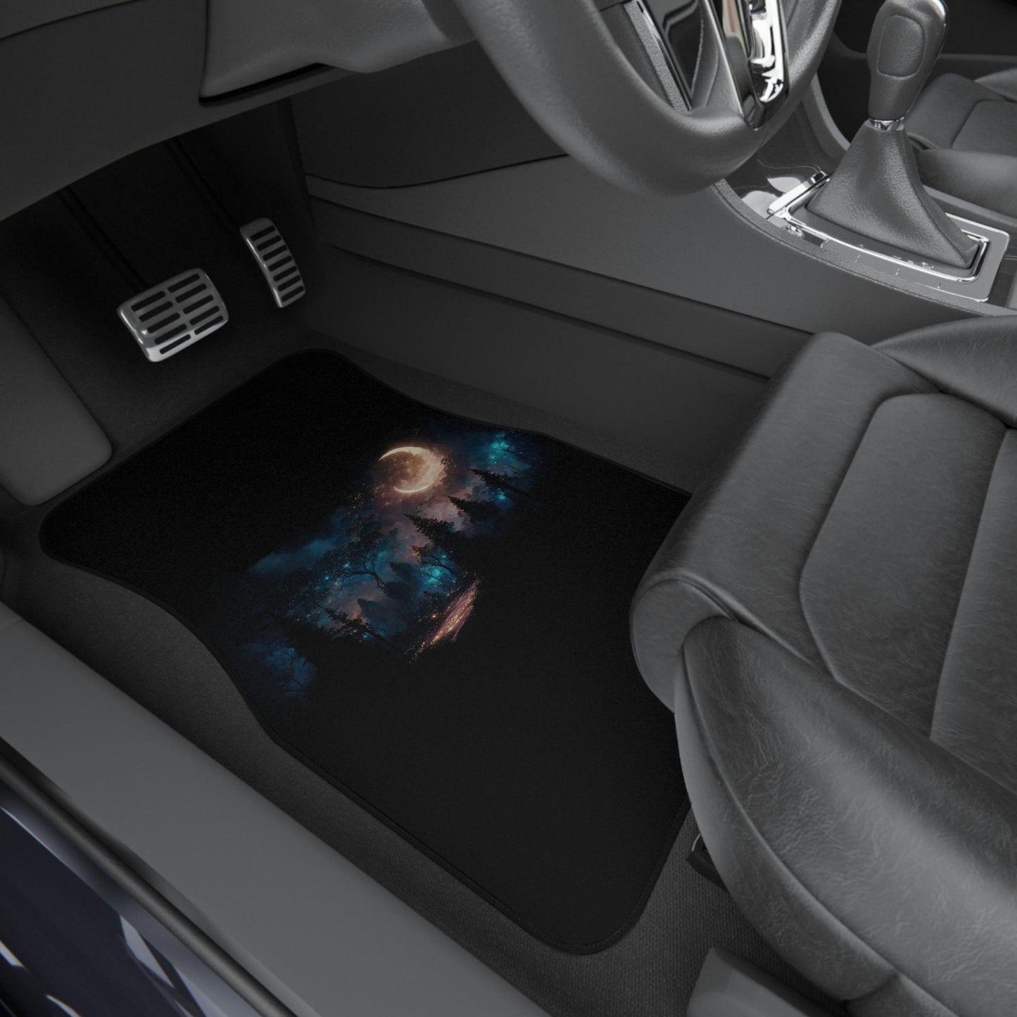 Tapis de voiture (2x avant) Pleine lune dans la nature Très résistant Voyager aux États-Unis