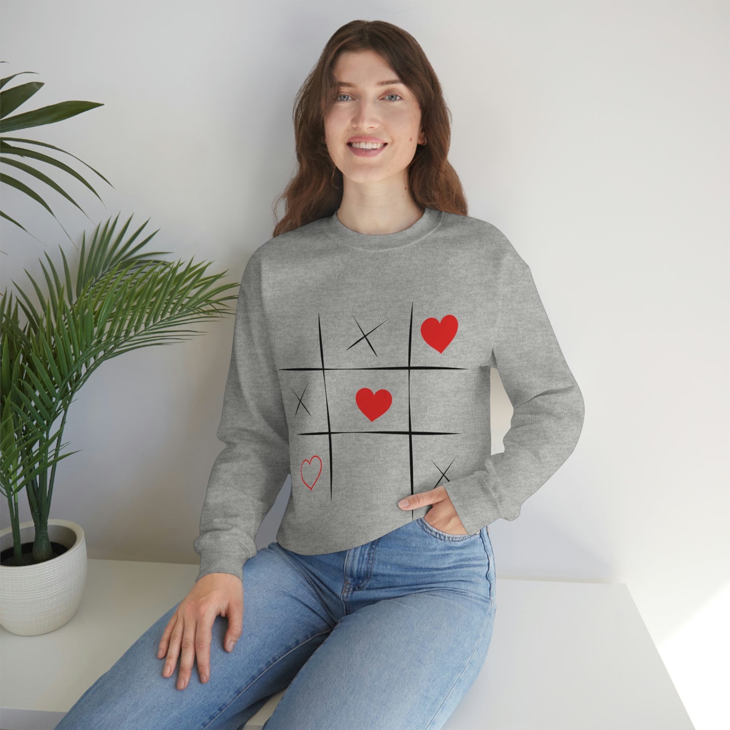 Sweat-shirt ras du cou Tic Tac Toe Ma fille adorerait ce sweat-shirt !
