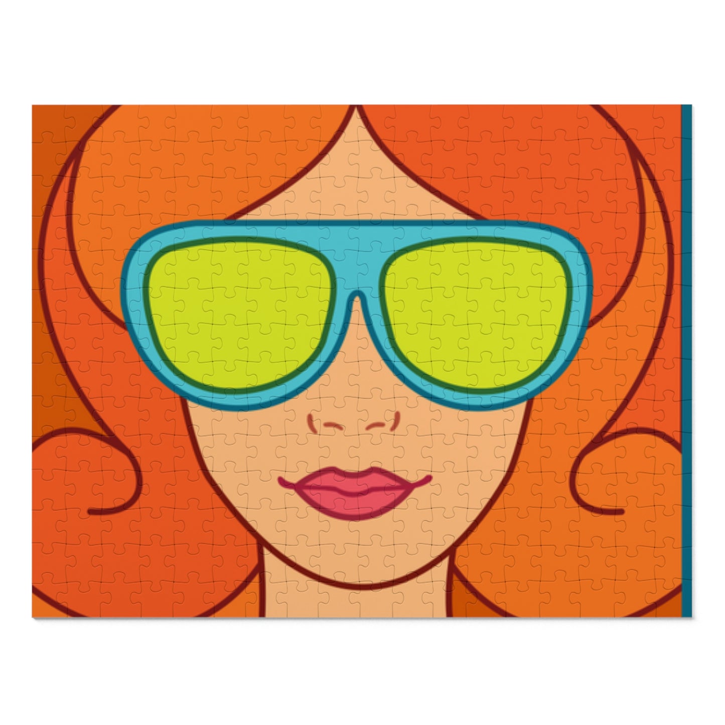 Girl Red hair Sunglasses Jigsaw Puzzle I Love Games!